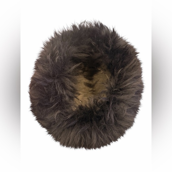 Vintage Beimar Black Tuscan Italian Dyed Lamb Fur Winter Hat Made in Italy